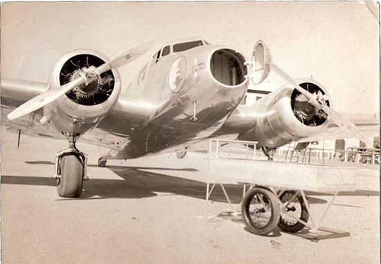 Eastern Airlines Lockheed (12A?), Date & Location Unidentified